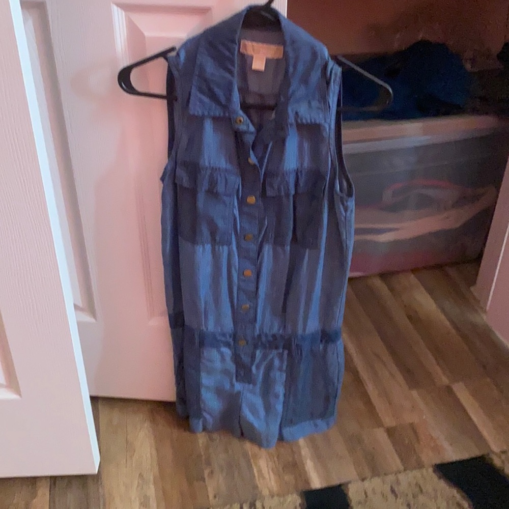 Michael Kors denim overall size XS.